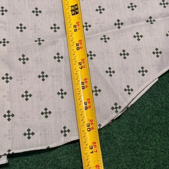 Vintage White and green Casual Button Down Shirt - Picture 5 of 5